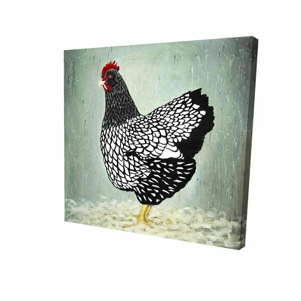 Fondo 16 x 16 in. Wyandotte Hen-Print on Canvas FO2791194